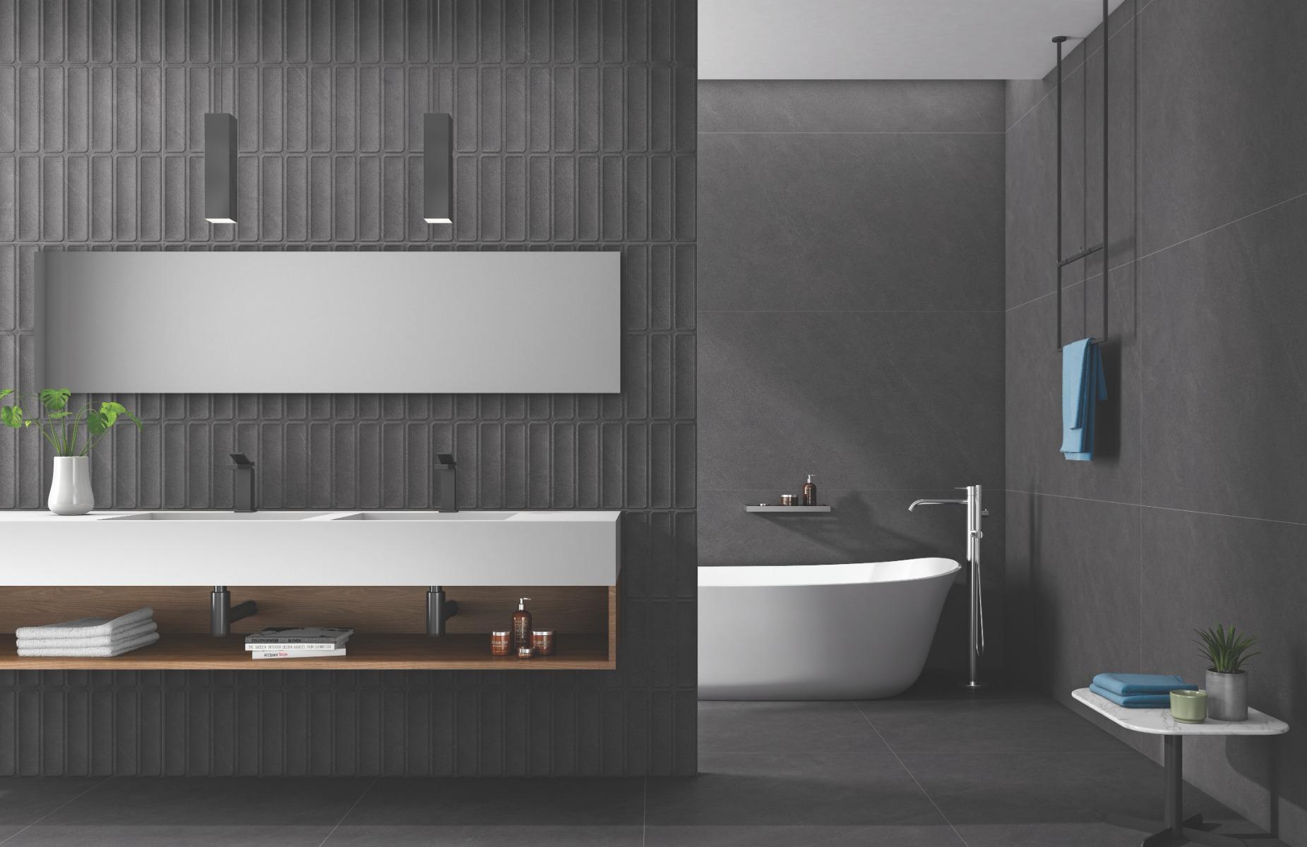 Kevinken BELLISIMO NERO TILES 160X80 cm